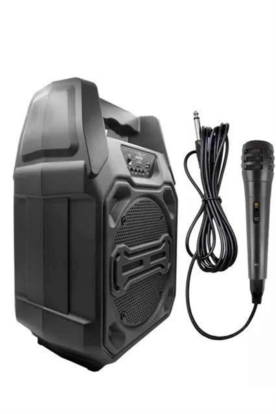 Bluetooth Hoparlör Led Işıklı Taşınabilir Kablosuz Speaker Uzun Pil Ömrü