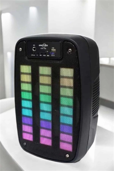 Bluetooth Hoparlör RGB Işıklı USB SD Kart Girişli Taşınabilir