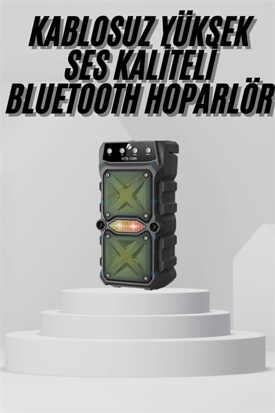 Bluetooth Hoparlör Yüksek Ses Kaliteli Büyük Boy Çift Çıkışlı Ses Bombası