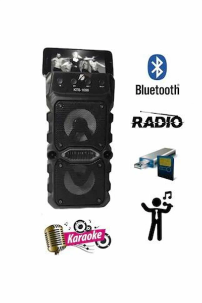 Bluetooth Hoparlör Yüksek Ses Kaliteli Büyük Boy Çift Çıkışlı Ses Bombası