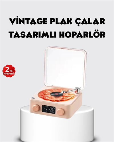 Bluetooth Hoparlörlü Gece Lambası Dijital Saatli Şeffaf Su Dalgası Işıklı Dekoratif