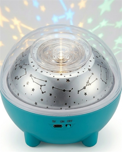 Bluetooth Hoparlörlü Yıldız Projeksiyon Gece Lambası Uzaktan Kumandalı ve Döner Işık Efektli (Kopya)