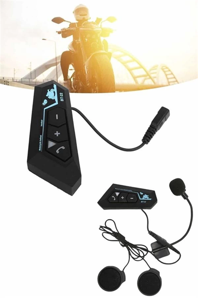 Bluetooth Kask Kulaklığı Intercom 5.0 Bluetooth Android ve İOS Uyumlu