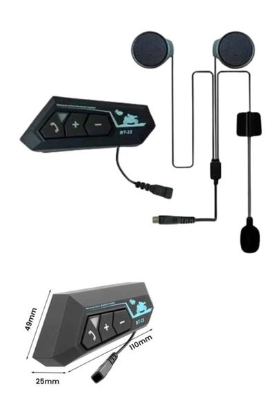 Bluetooth Kask Kulaklığı Intercom 5.0 Bluetooth Android ve İOS Uyumlu