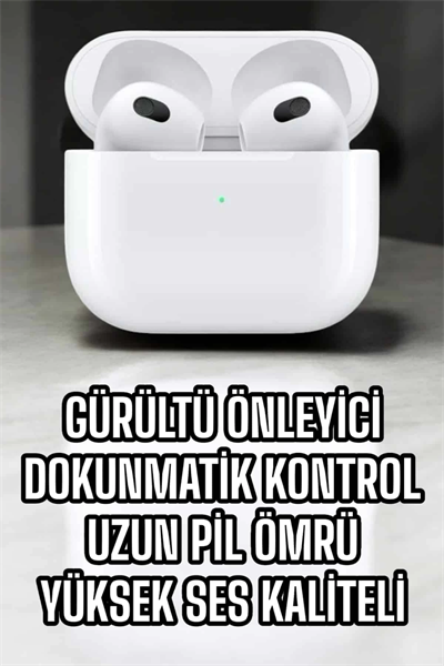 Bluetooth Kulaklık 3.Nesil Kablosuz Uzun Pil Ömrü Dokunmatik Kontrol