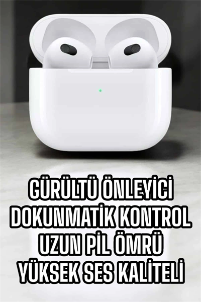 Bluetooth Kulaklık 3.Nesil Kablosuz Uzun Pil Ömrü Dokunmatik Kontrol