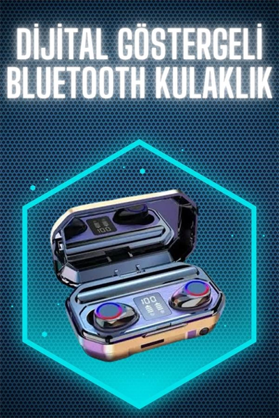 Bluetooth Kulaklık Android ve İOS Uyumlu ANC Özellikli Dijital Şarj Göstergeli