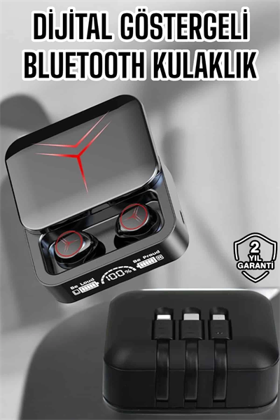 Bluetooth Kulaklık Bluetooth Bağlantılı Powerbankli Yeni Nesil Kulaklık