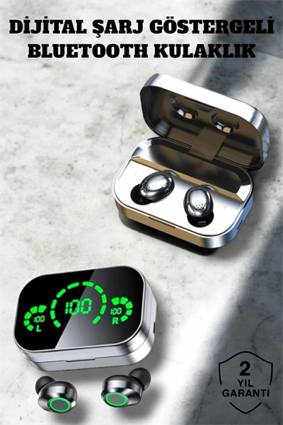 Bluetooth Kulaklık Çift Telefon Desteği ve Suya Dayanıklı Powerbankli