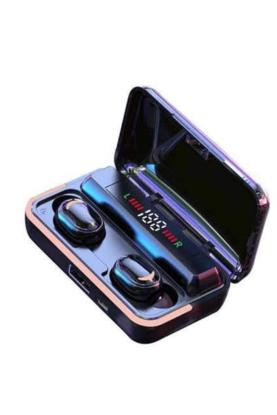Bluetooth Kulaklık Dijital Şarj Göstergeli Powerbankli Bass Özellikli Kablosuz Kulakiçi 5.1 Mikrofonlu