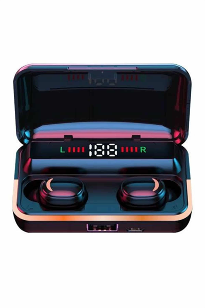 Bluetooth Kulaklık Dijital Şarj Göstergeli Powerbankli Bass Özellikli Kablosuz Kulakiçi 5.1 Mikrofonlu