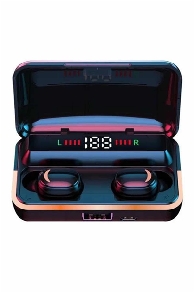 Bluetooth Kulaklık Dijital Şarj Göstergeli Powerbankli Bass Özellikli Kablosuz Kulakiçi 5.1 Mikrofonlu