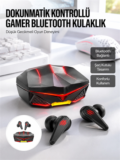 Bluetooth Kulaklık HD Ses Kaliteli Işıklı Metal Kasa Ios Android Uyumlu Mikrofonlu Yeni Nesil