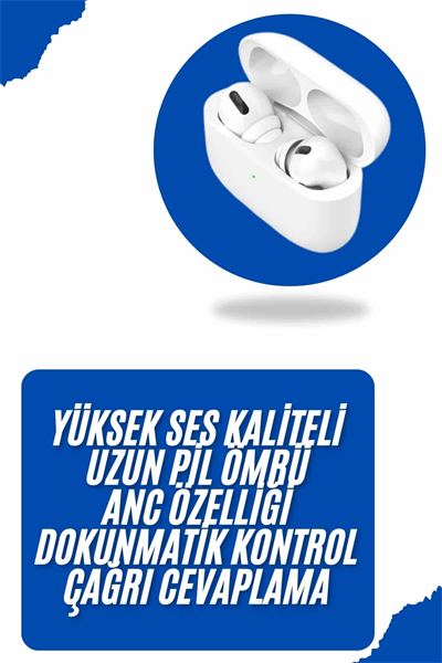 Bluetooth Kulaklık Kulak İçi Silikonlu Stereo Yüksek Ses Kaliteli Dokunmatik