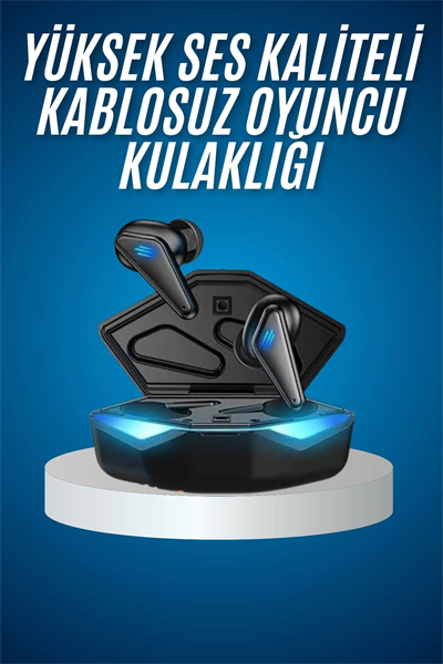 Bluetooth Kulaklık Oyuncu Kulaklığı RGB Işıklı Oyunlarda Düşük Gecikme