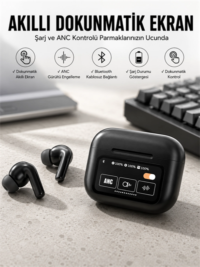 Bluetooth Kulaklık Powerbank Özelliği Yüksek Ses Kaliteli TWS Kulaklık