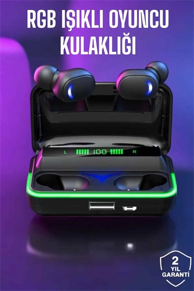 Bluetooth Kulaklık Powerbankli Yüksek Ses Kaliteli Şarj Göstergeli