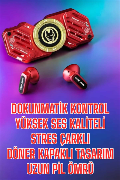 Bluetooth Kulaklık Stres Çarklı Döndürülebilir Uzun Şarj Süreli Oyuncu Kulaklığı