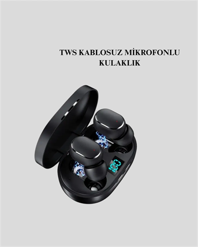 Bluetooth Kulaklık TWS Yüksek Ses Kaliteli Kesintisiz Dijital Göstergeli Kulaklık