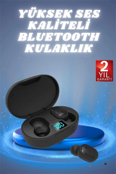 Bluetooth Kulaklık TWS Yüksek Ses Kaliteli Kesintisiz Dijital Göstergeli Kulaklık