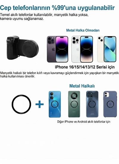Bluetooth Manyetik Telefon Yapıştırma Kavrama Halka Dolgu Işığı İle Magsafe Selfie Klips