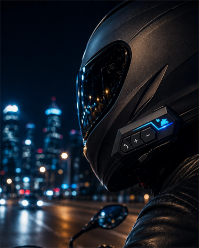 Bluetooth Motosiklet Kask Kulaklığı Mikrofonlu Kablosuz Sürüş Intercomu