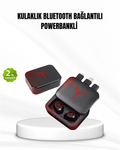 Bluetooth Powerbank Kulaklık – Kablosuz, Uzun Pil Ömrü, Dokunmatik ve Yüksek Ses Kalitesi