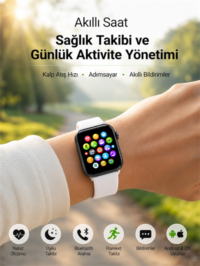 Bluetooth Telefon Görüşmesi ve Akıllı Bildirim Özellikleriyle Günlük Hayatınızı Kolaylaştıran Akıllı Saat