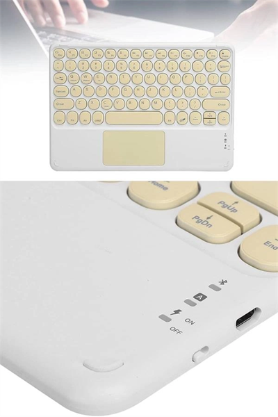 Bluetooth Touchpad Klavye 10.9 inch Kablosuz Wifi Q Klavye Slim