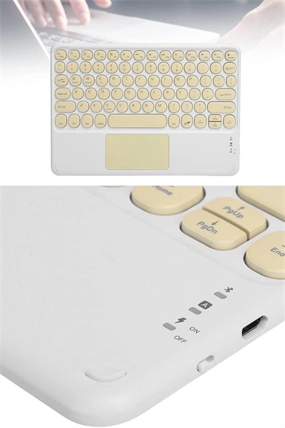 Bluetooth Touchpad Klavye 10.9 inch Kablosuz Wifi Q Klavye Slim