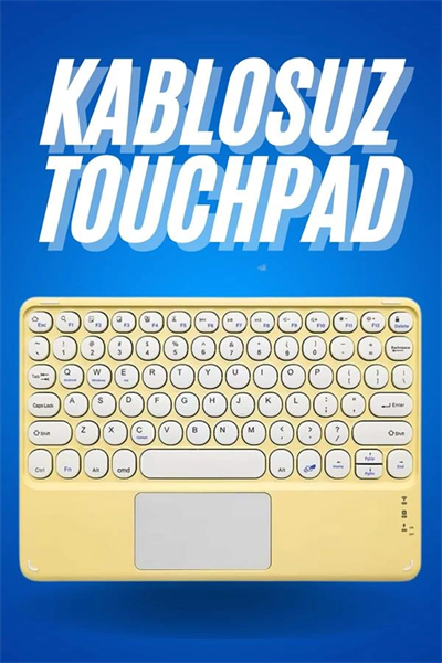 Bluetooth Touchpad Klavye Ultra İnce Taşınabilir Q Klavye Yeni Nesil