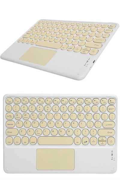 Bluetooth Touchpad Klavye Ultra İnce Taşınabilir Q Klavye