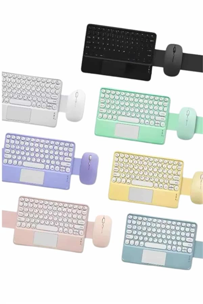 Bluetooth Touchpad Klavye Ultra İnce Taşınabilir Q Klavye
