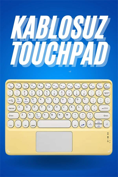 Bluetooth Touchpad Klavye Ultra İnce Taşınabilir Q Klavye