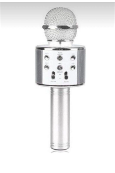 Bluetooth bağlantılı metalik karaoke mikrofon 2 yıl garantili - Elektronik - Müzik Sistemleri