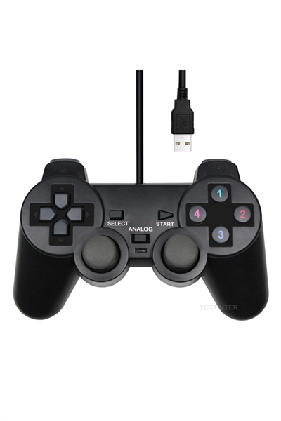 Bluetooth bağlantılı metalik renkli PC uyumlu titreşimli analog joystick oyun kolu