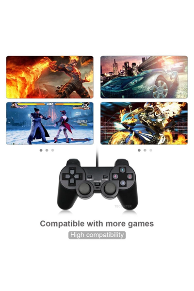 Bluetooth bağlantılı metalik renkli PC uyumlu titreşimli analog joystick oyun kolu
