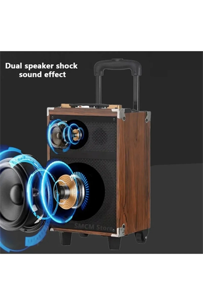 Bluetooth hoparlör 40W RMS 12 inç bordo çoklu bağlantı 3 saat dinleme 1 yıl garantili