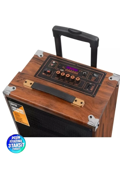 Bluetooth hoparlör 40W RMS 12 inç bordo çoklu bağlantı 3 saat dinleme 1 yıl garantili