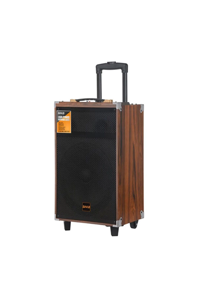 Bluetooth hoparlör kahverengi 50W süper bass kumandalı mikrofonlu karaoke 5-10 saat