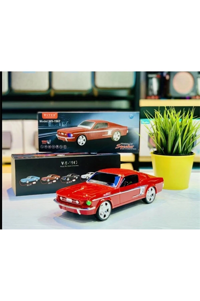 Bluetooth hoparlör kırmızı renk 10 watt TWS FM radyo SD kart USB çoklu bağlantı 2 saat dinleme
