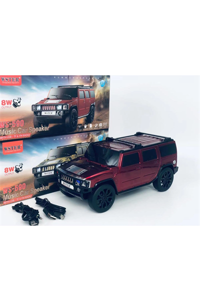 Bluetooth hoparlör kırmızı renk 8 watt TWS müzik çalar FM radyo SD kart USB 5 saat dinleme