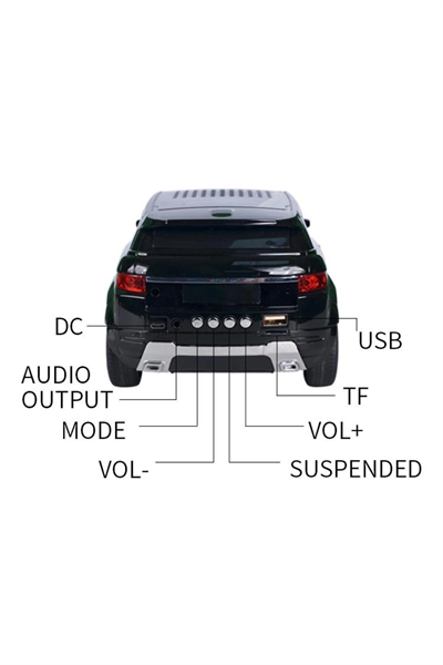 Bluetooth hoparlör kırmızı renk usb tf fm radyo destekli 2 saat dinleme süresi 2 yıl garantili