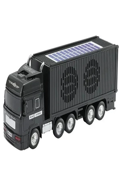 Bluetooth hoparlör siyah güneş enerjili kamyon tır araba 10 watt TWS FM radyo USB SD kart