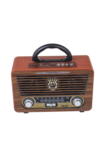Bluetooth özellikli USB ve SD girişli nostaljik radyo, 2 yıl garantili - Elektronik