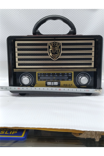 Bluetooth özellikli kahverengi nostaljik radyo USB SD MP3 çalarlı 2 yıl garantili
