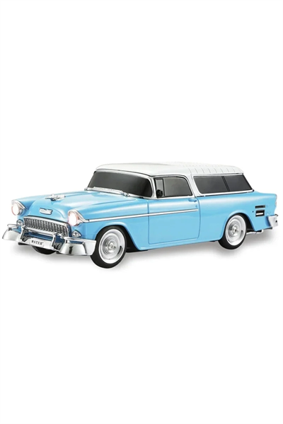 Bluetooth özellikli mavi nostaljik radyo hoparlör 10 watt FM radyo SD kart USB girişli