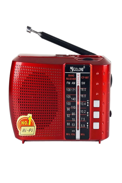 Bluetooth özellikli siyah nostaljik radyo FM AM SW USB TF kart destekli 2 yıl garantili