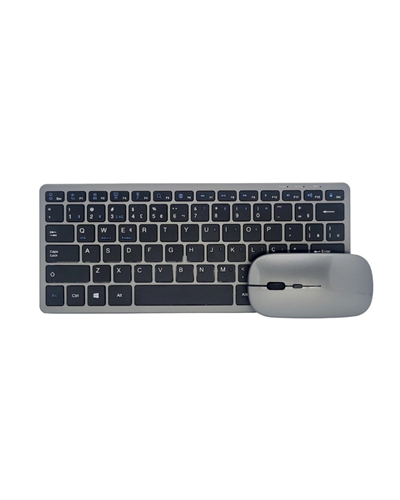 Bluetooth ve 2.4G Destekli Kablosuz Klavye Mouse Seti Şarj Edilebilir