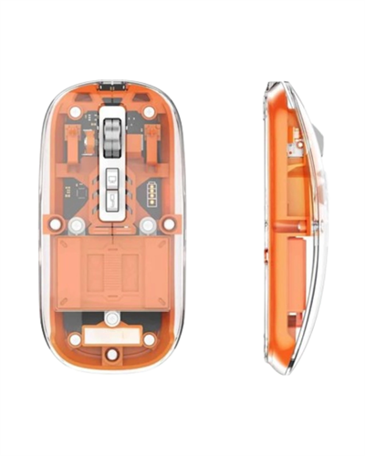 Bluetooth ve USB Destekli Kablosuz Şeffaf Mouse Sessiz Kullanım Yeni Nesil